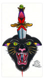 Black Market Art Company Panther Head Print - Black Market Art Company - Flyclothing LLC