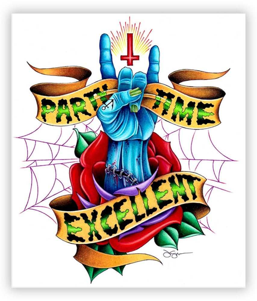 Black Market Art Company Party Time Print - Black Market Art Company - Flyclothing LLC