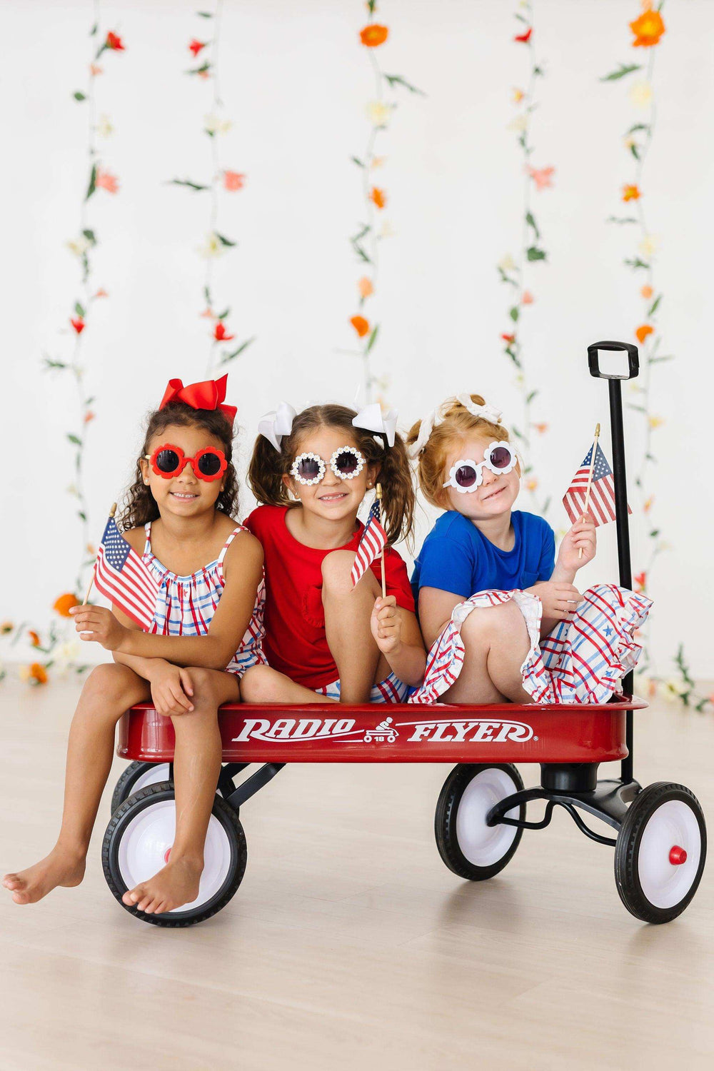 Patriotic Plaid Ruffle Twirl Skort - Mila & Rose ® - Flyclothing LLC