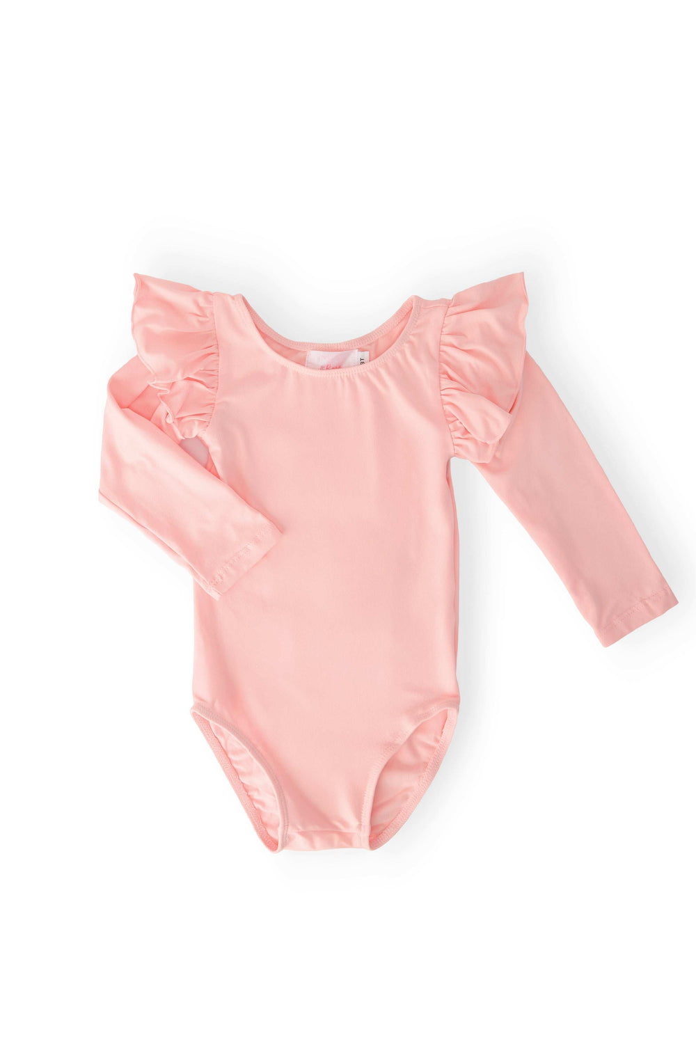 Peach L/S Flutter Sleeve Leotard - Mila & Rose ® - Flyclothing LLC