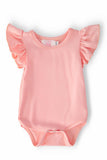 Peach S/S Flutter Bodysuit - Mila & Rose ® - Flyclothing LLC