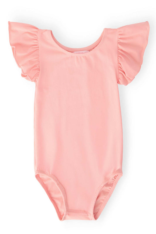 Peach S/S Flutter Sleeve Leotard - Mila & Rose ® - Flyclothing LLC
