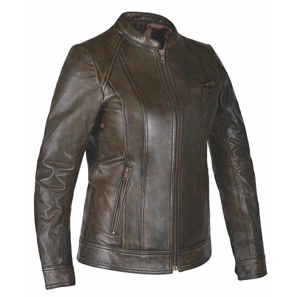Penny - Ladies Premium Leather Jacket - Unik Just for Bikers - Flyclothing LLC