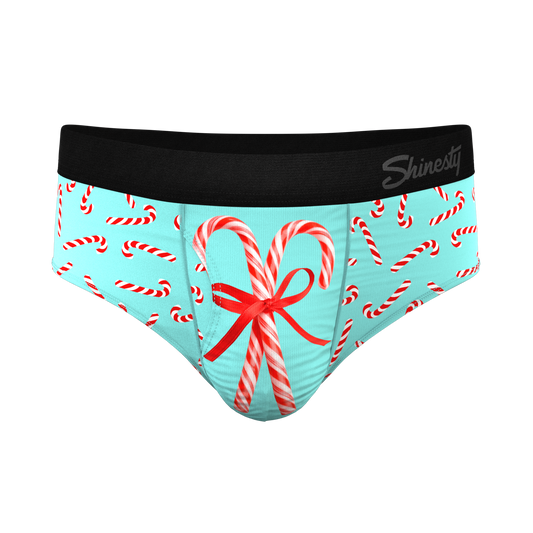 The Peppermint Pimp Canes | Candy Cane Ball Hammock® Pouch Underwear Briefs - Shinesty - Flyclothing LLC