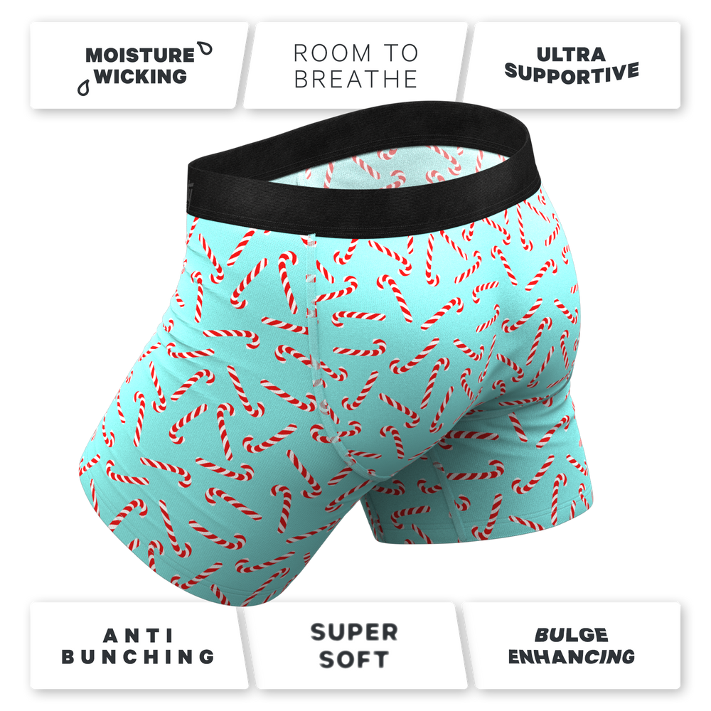 The Peppermint Pimp Canes | Candy Cane Ball Hammock® Pouch Underwear - Shinesty - Flyclothing LLC