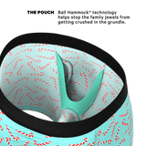 The Peppermint Pimp Canes | Candy Cane Ball Hammock® Pouch Underwear With Fly - Shinesty - Flyclothing LLC