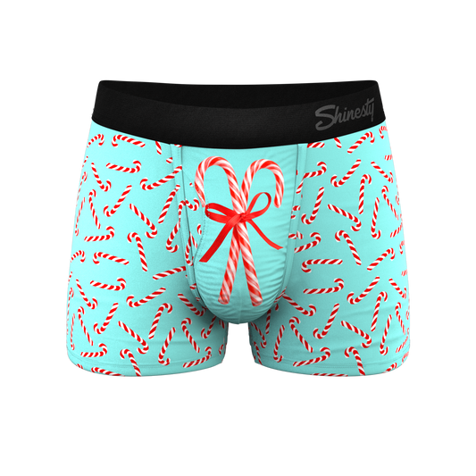 The Peppermint Pimp Canes | Candy Cane Ball Hammock® Pouch Trunks Underwear - Shinesty - Flyclothing LLC
