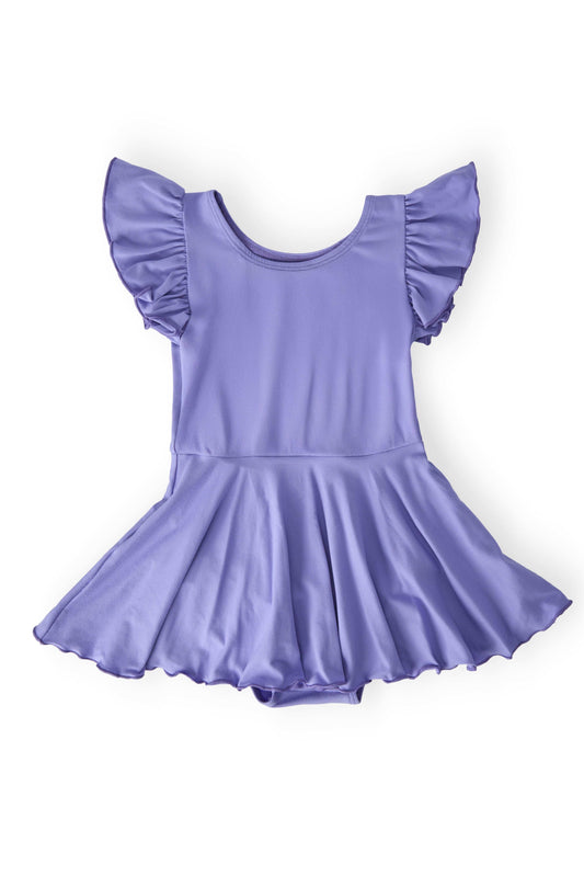 Periwinkle S/S Twirl Leotard - Mila & Rose ® - Flyclothing LLC