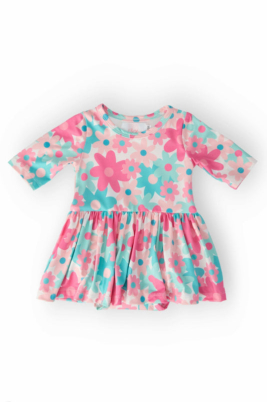 Petal Perfection 3/4 Sleeve Twirl Bodysuit - Mila & Rose ® - Flyclothing LLC