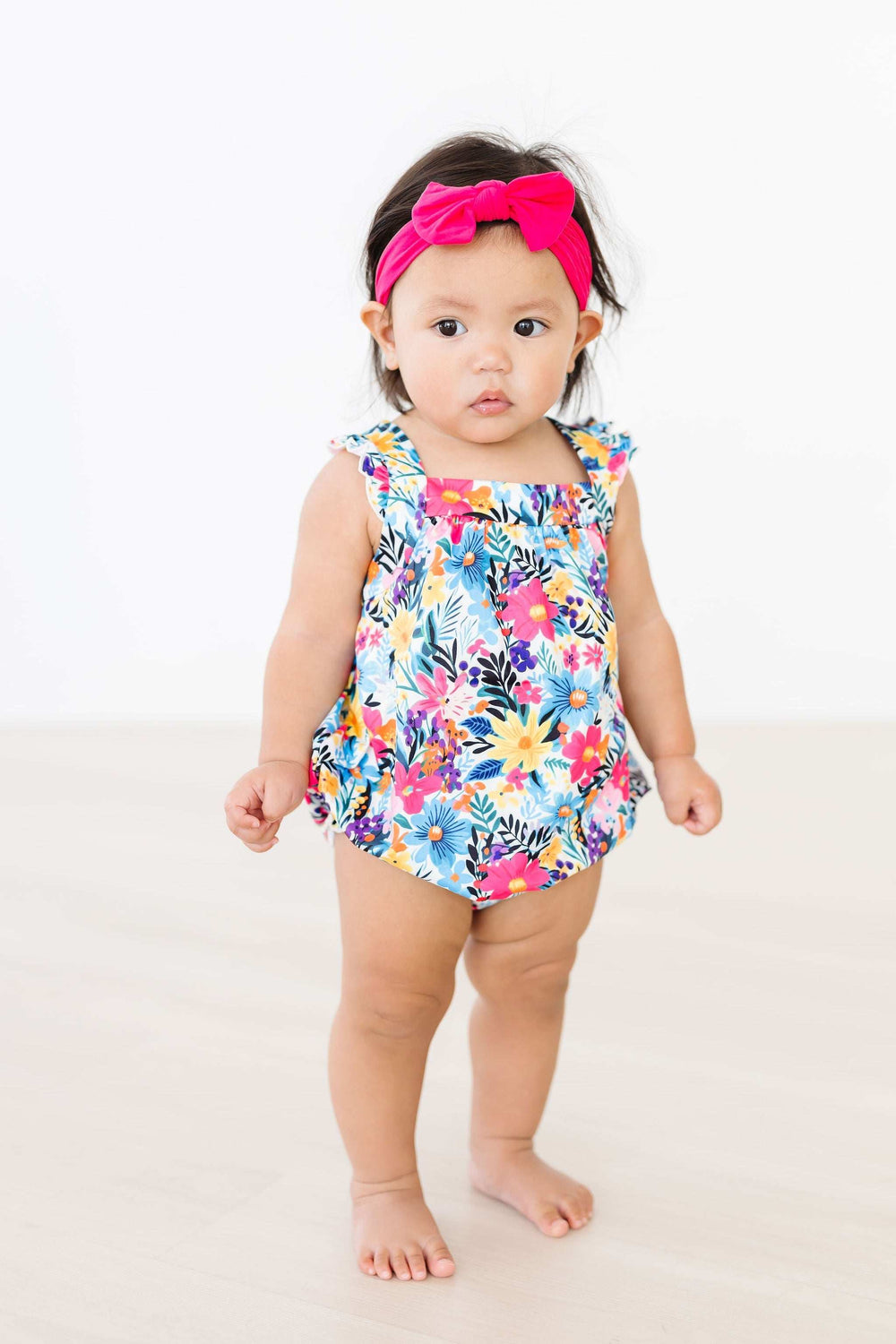Petal Paradise Ruffle Cross Back Romper - Mila & Rose ® - Flyclothing LLC