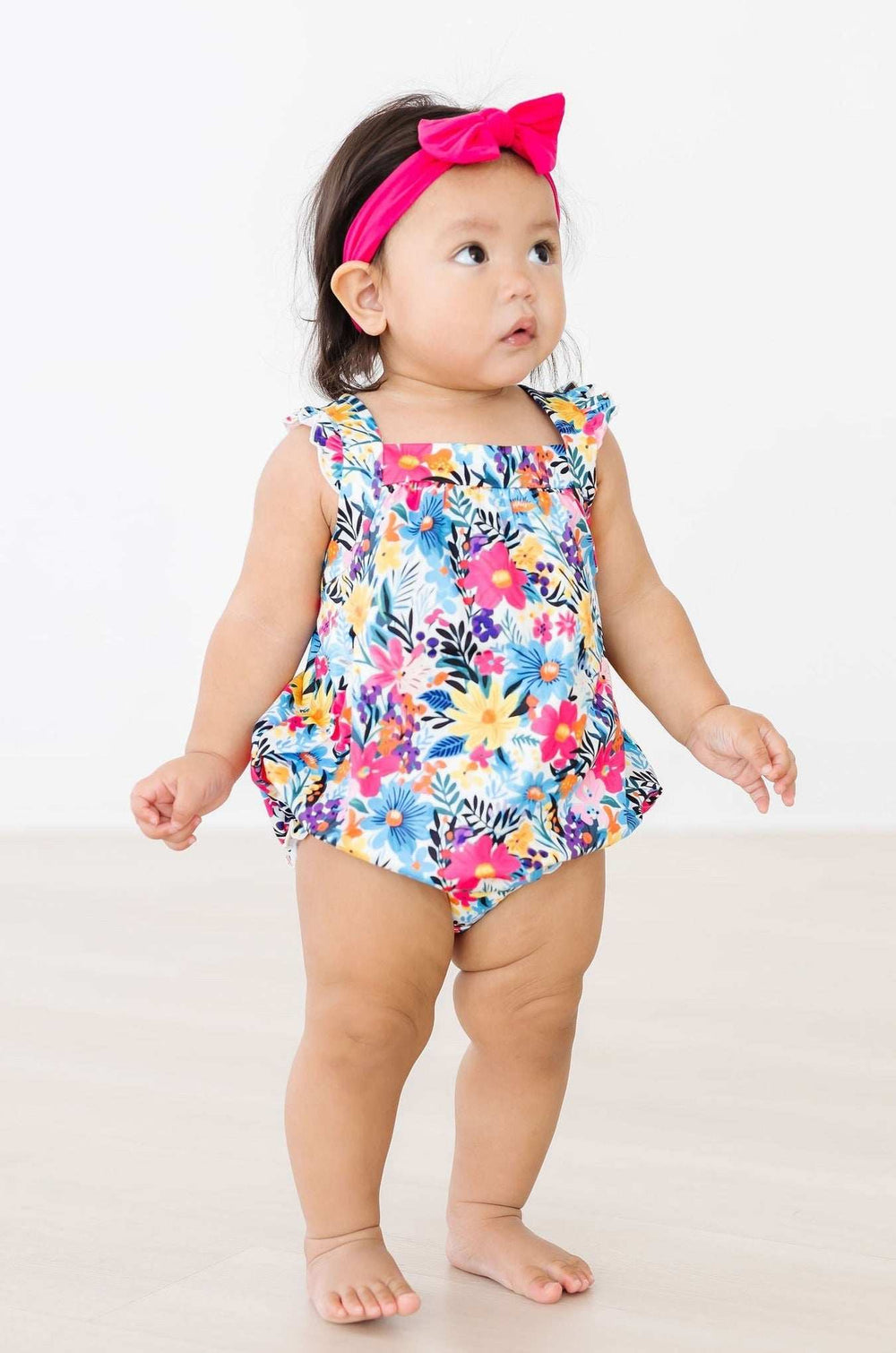 Petal Paradise Ruffle Cross Back Romper - Mila & Rose ® - Flyclothing LLC