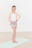 Petal Power Active Shorty Shorts - Mila & Rose ® - Flyclothing LLC
