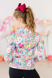 Petal Power Full-Zip Ruffle Active Jacket - Mila & Rose ® - Flyclothing LLC