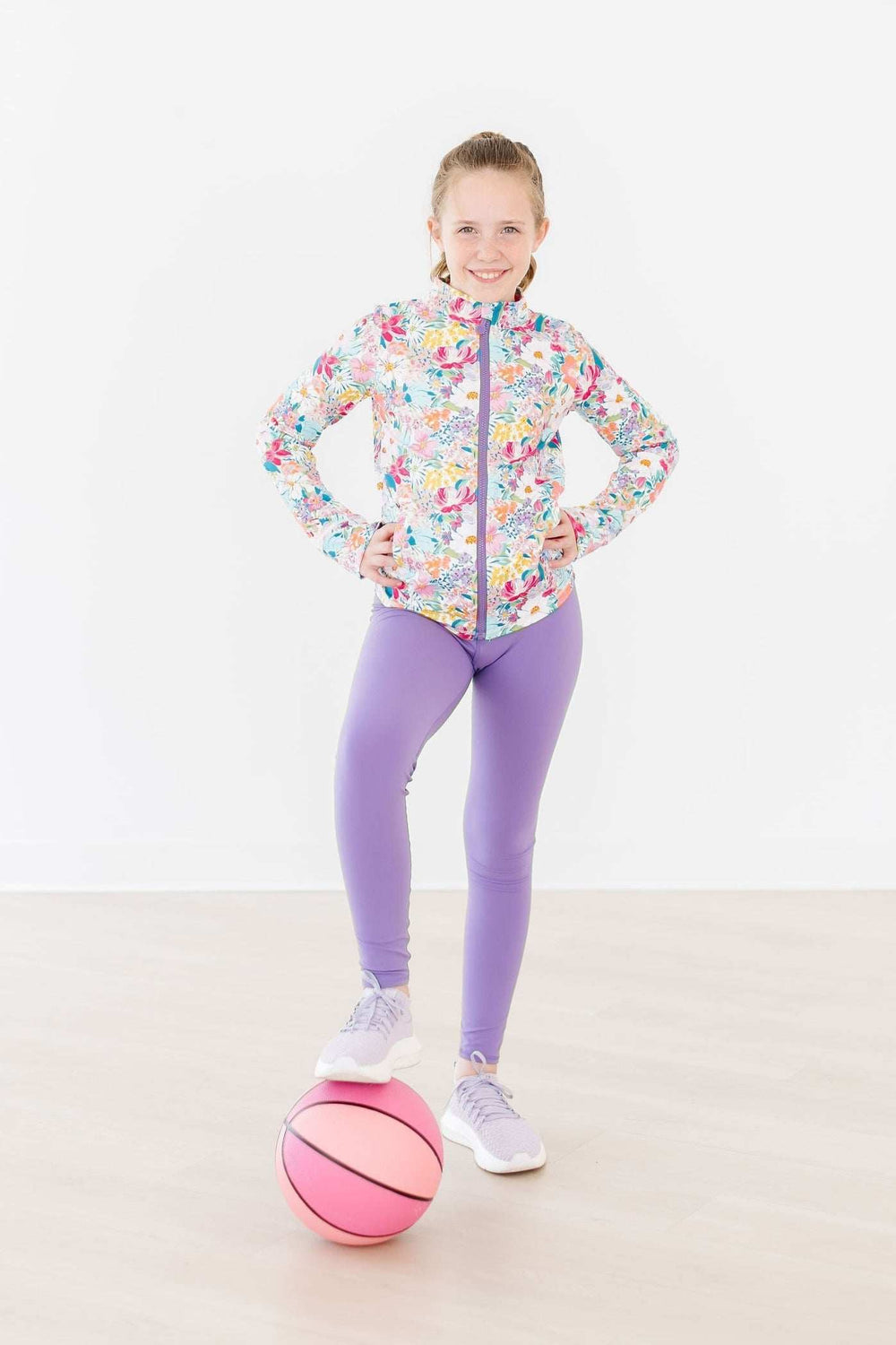 Petal Power Full-Zip Ruffle Active Jacket - Mila & Rose ® - Flyclothing LLC