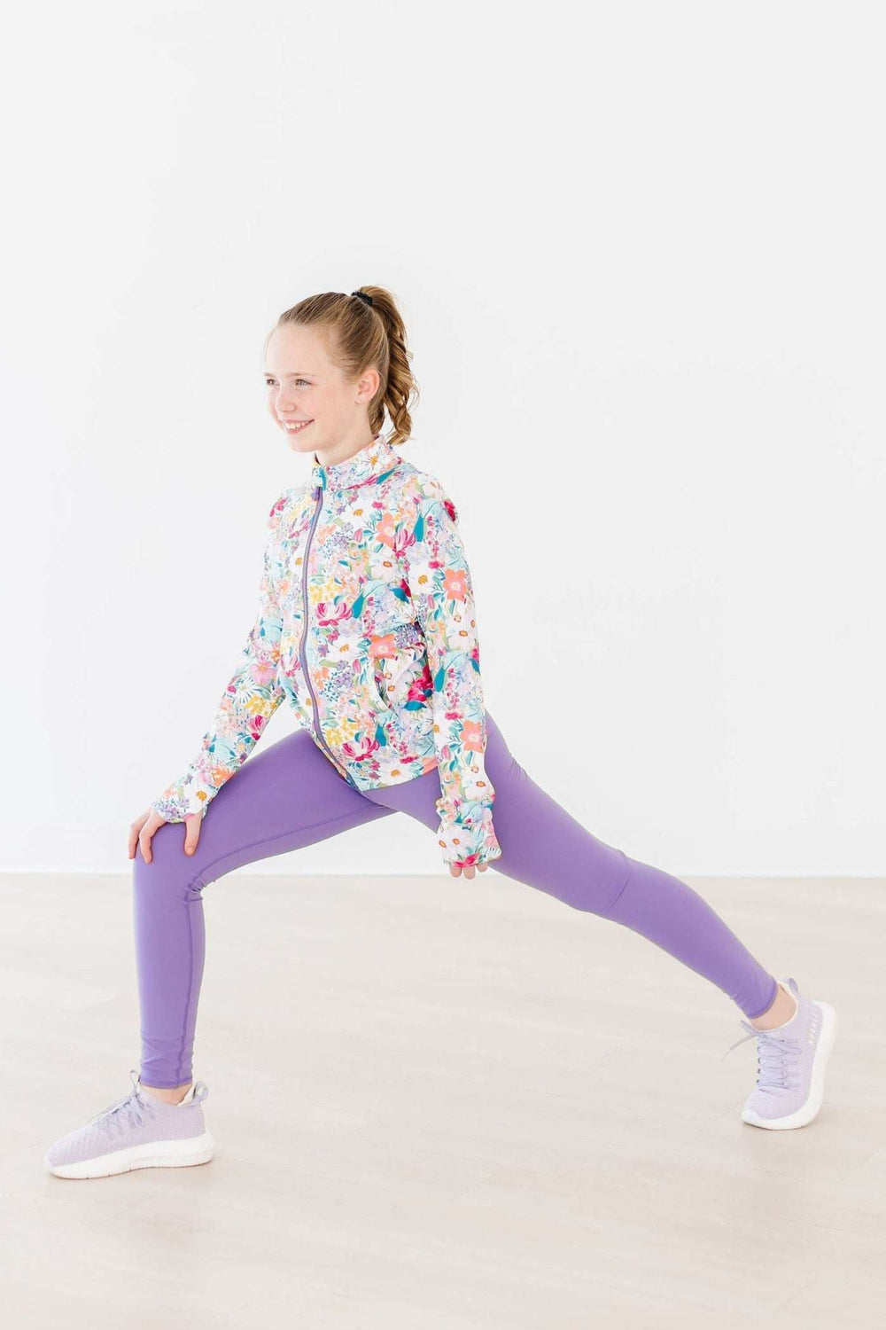 Petal Power Full-Zip Ruffle Active Jacket - Mila & Rose ® - Flyclothing LLC