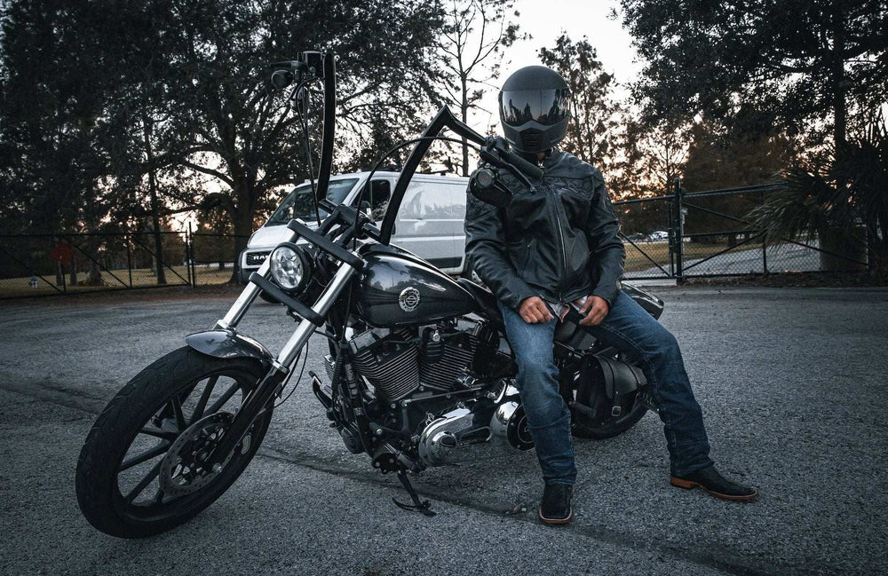 Phantom - Mens Premium Leather Jacket - Unik Just for Bikers - Flyclothing LLC