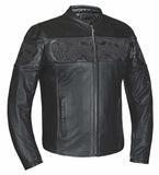 Phantom - Mens Premium Leather Jacket - Unik Just for Bikers - Flyclothing LLC