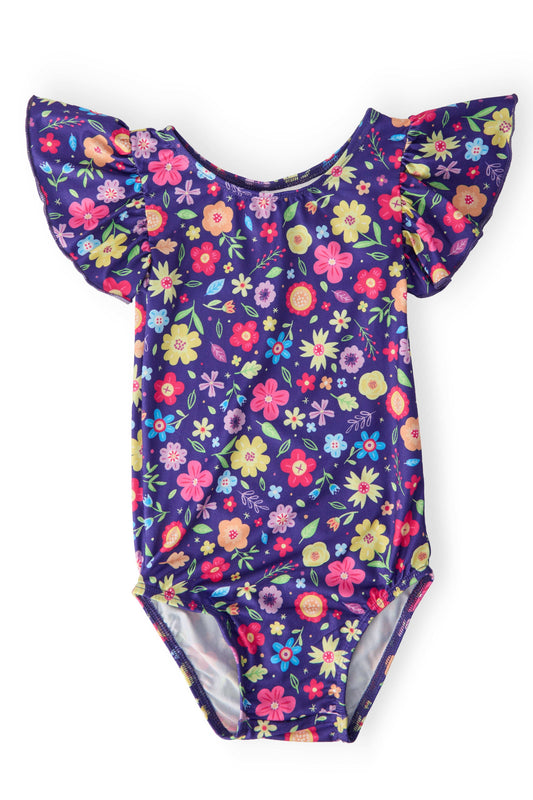 Pick a Posy S/S Flutter Sleeve Leotard - Mila & Rose ® - Flyclothing LLC