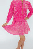 Pink Velvet Sequin Twirl Skort - Mila & Rose ® - Flyclothing LLC