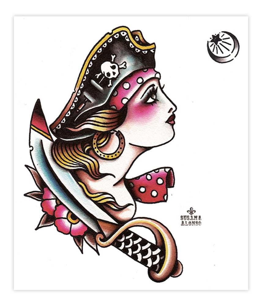 Black Market Art Company Pirate Print - Black Market Art Company - Flyclothing LLC