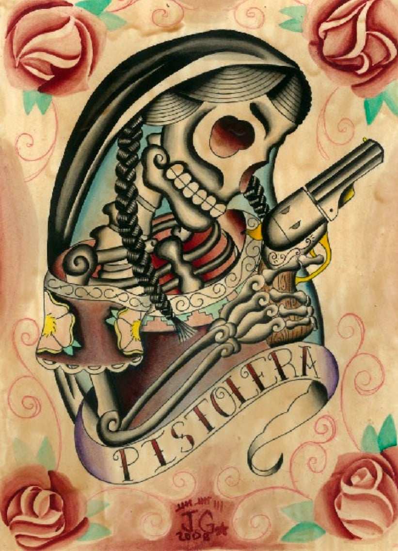 Black Market Art Company Pistolera Print - Black Market Art Company - Flyclothing LLC