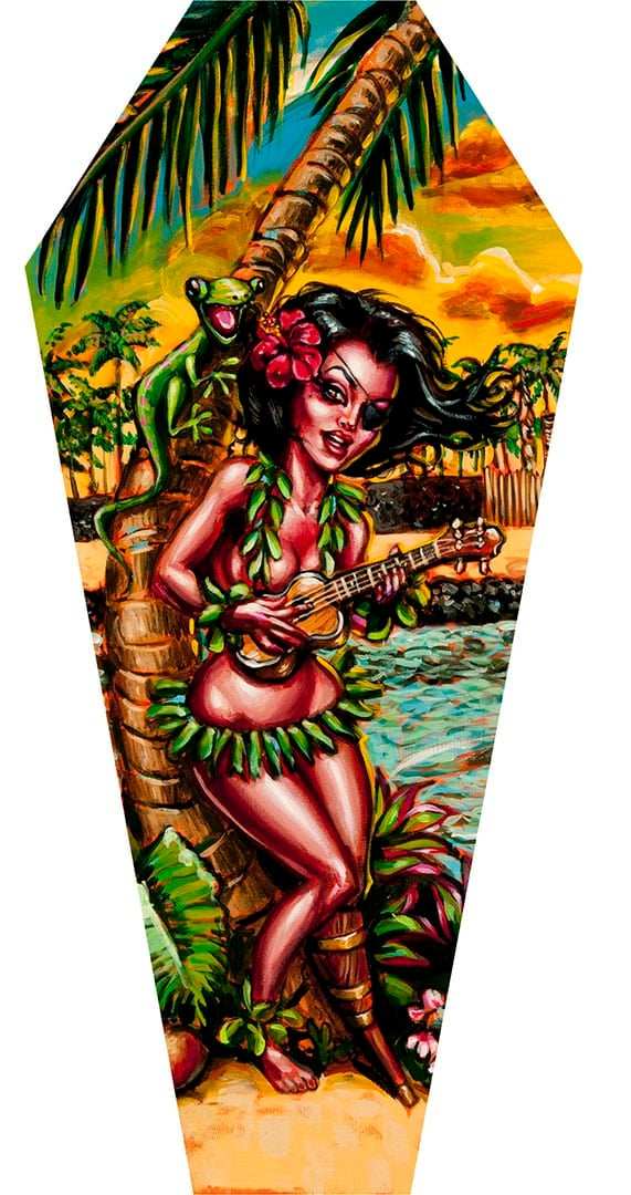 Black Market Art Company Place of Refuge & Stretched Canvas Coffin Print - Black Market Art Company - Flyclothing LLC