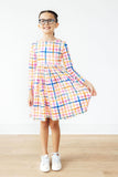 Plaid About You L/S Pocket Twirl Dress