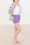 Playful Purple Active Shorty Shorts - Mila & Rose ® - Flyclothing LLC