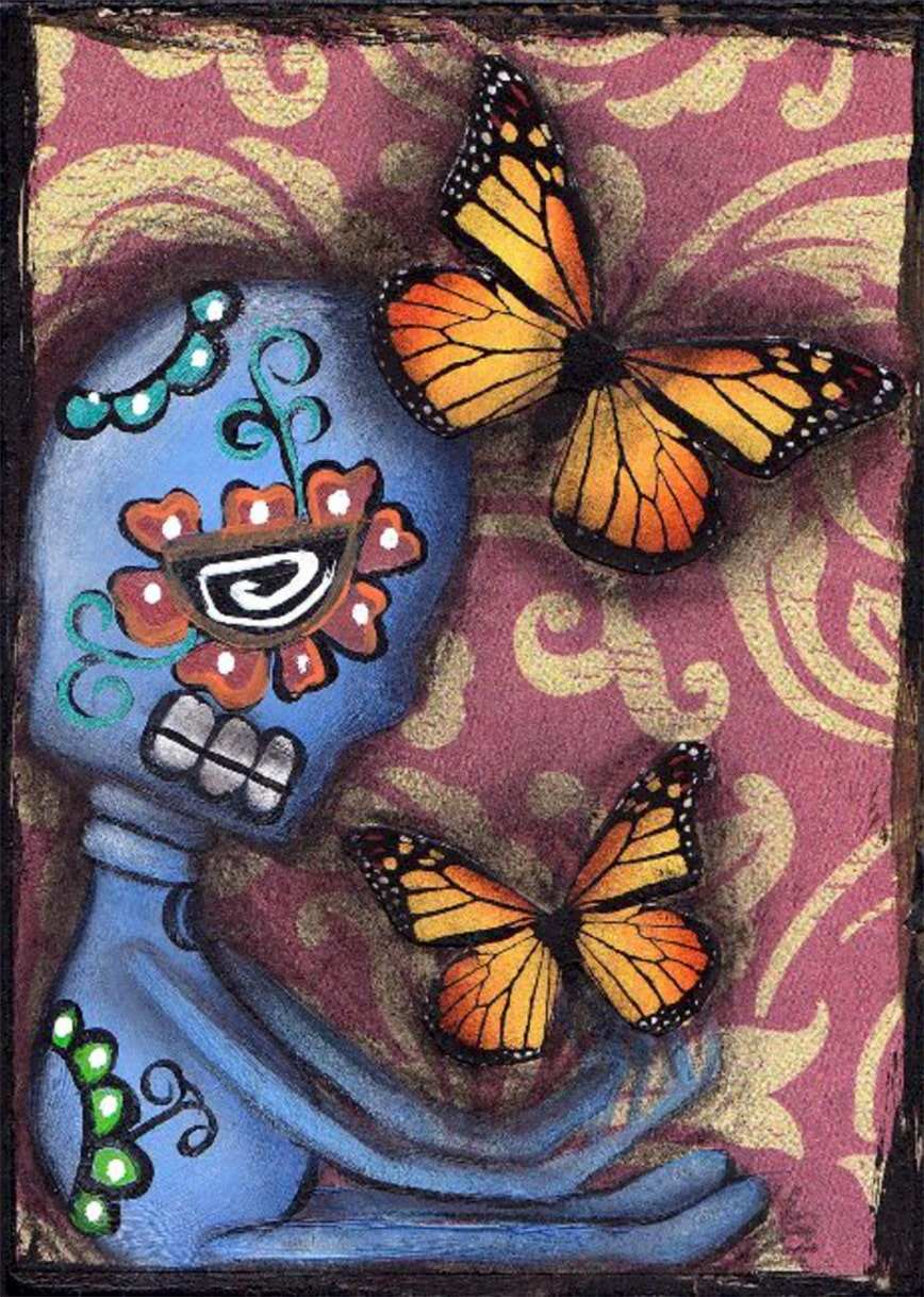 Black Market Art Company Playing with Monarchs Print - Black Market Art Company - Flyclothing LLC