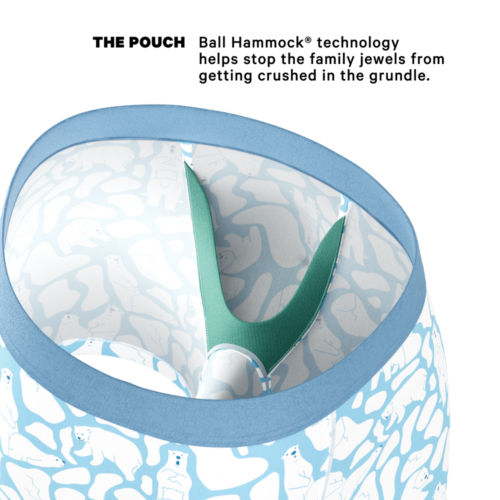 The Polar Polka | Polar Bear Scene Ball Hammock® Pouch Underwear - Shinesty - Flyclothing LLC