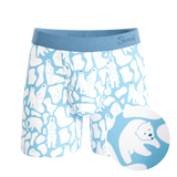The Polar Polka | Polar Bear Scene Ball Hammock® Pouch Underwear With Fly - Shinesty - Flyclothing LLC