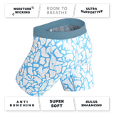 The Polar Polka | Polar Bear Scene Long Leg Ball Hammock® Pouch Underwear With Fly - Shinesty - Flyclothing LLC