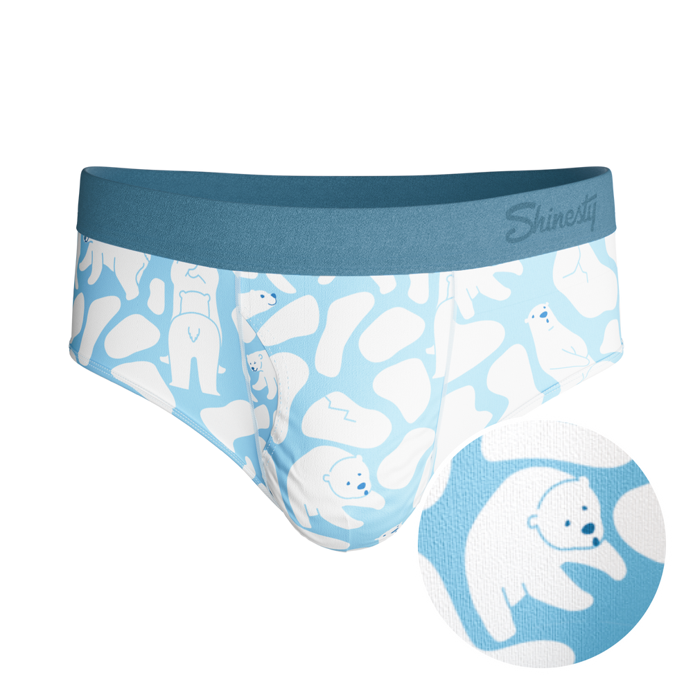 The Polar Polka | Polar Bear Scene Ball Hammock® Pouch Underwear Briefs - Shinesty - Flyclothing LLC