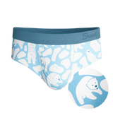 The Polar Polka | Polar Bear Scene Ball Hammock® Pouch Underwear Briefs - Shinesty - Flyclothing LLC