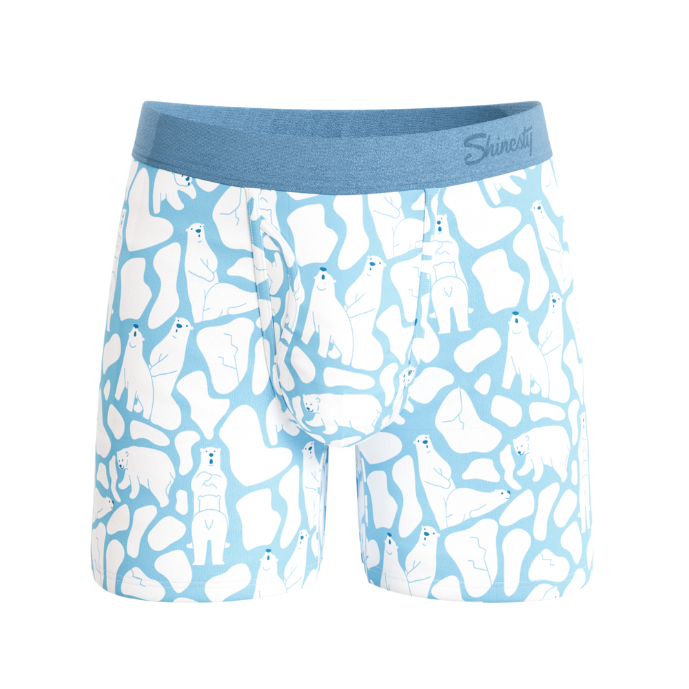 The Polar Polka | Polar Bear Scene Ball Hammock® Magnum Big Pouch Underwear - Shinesty - Flyclothing LLC