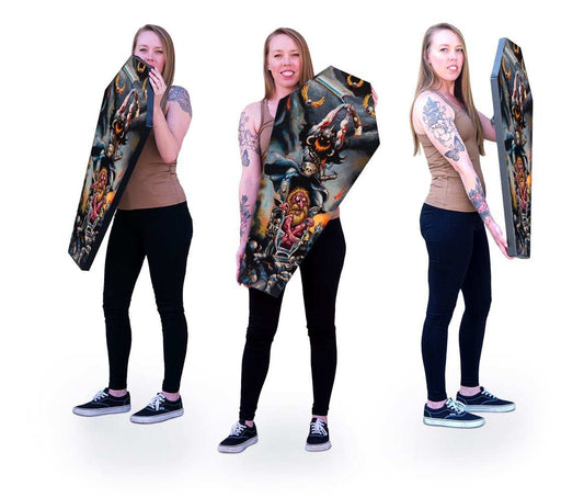 Black Market Art Company Pomp Dealer & Stretched Canvas Coffin Print - Black Market Art Company - Flyclothing LLC