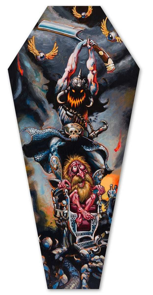 Black Market Art Company Pomp Dealer & Stretched Canvas Coffin Print - Black Market Art Company - Flyclothing LLC