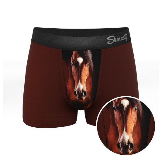 The Pony Express | Horse Ball Hammock® Pouch Trunks Underwear - Shinesty - Flyclothing LLC