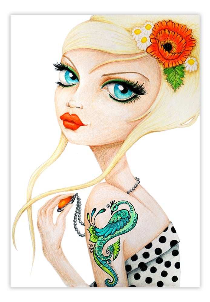 Black Market Art Company Poppy Print - Black Market Art Company - Flyclothing LLC