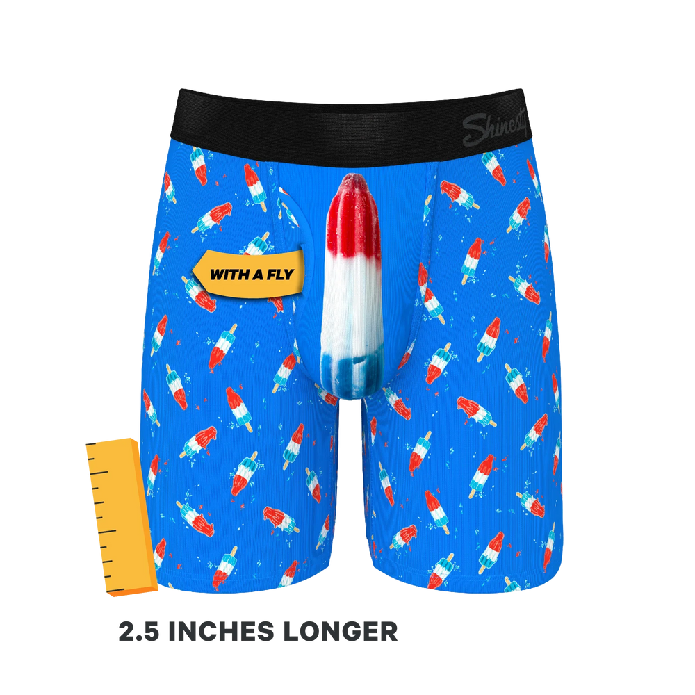 The Popsicle Stick Apex | USA Popsicle Long Leg Ball Hammock® Pouch Underwear With Fly - Shinesty - Flyclothing LLC
