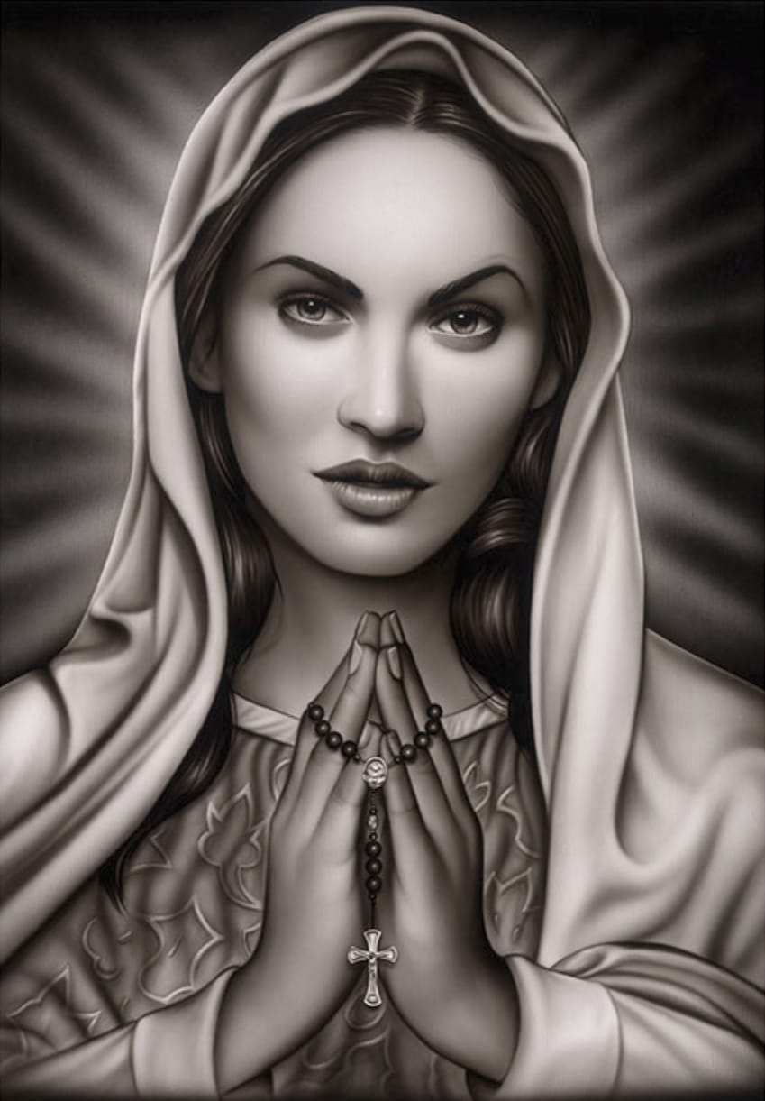Black Market Art Company Praying Mary Print - Black Market Art Company - Flyclothing LLC
