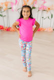 Preppy Floral Leggings - Mila & Rose ® - Flyclothing LLC