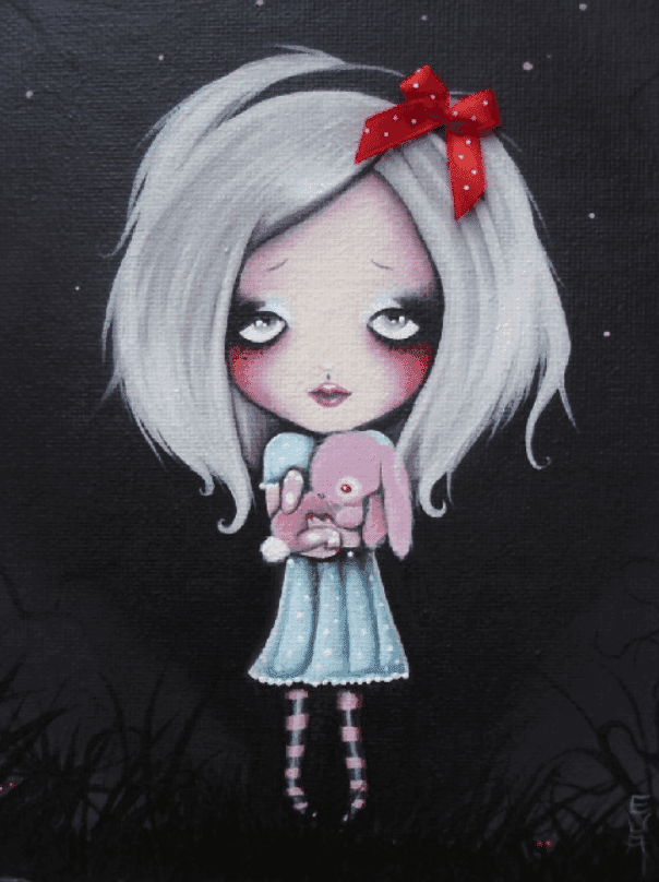 Black Market Art Company Pretty Bunny Print - Black Market Art Company - Flyclothing LLC