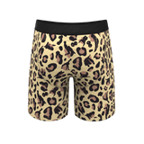 The Primal Passion | Naughty Cheetah Print Long Leg Ball Hammock® Pouch Underwear With Fly