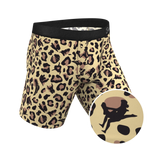 The Primal Passion | Naughty Cheetah Print Long Leg Ball Hammock® Pouch Underwear With Fly - Shinesty - Flyclothing LLC
