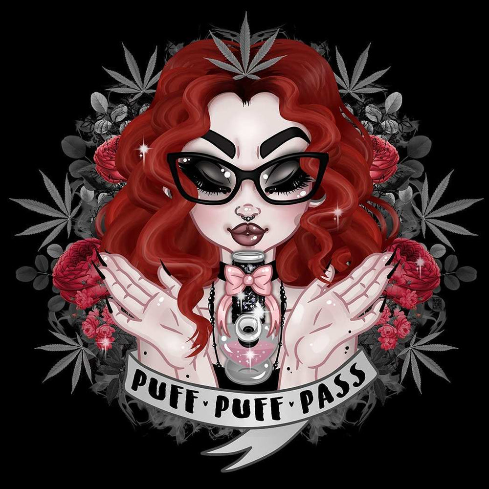 Black Market Art Company Puff Puff Pass Print - Black Market Art Company - Flyclothing LLC