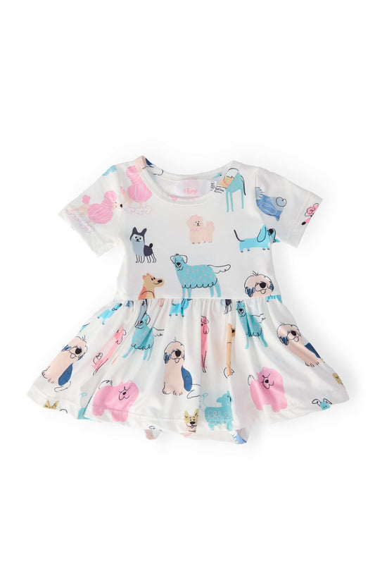Puppy Pals S/S Twirl Bodysuit - Mila & Rose ® - Flyclothing LLC