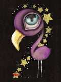 Black Market Art Company Purple Flamingo Print - Black Market Art Company - Flyclothing LLC