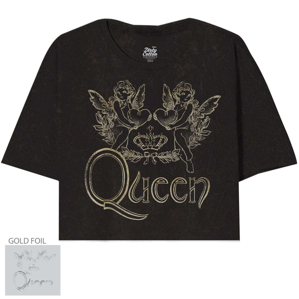 Queen Lovely Logo Oversize Crop Top - Queen - Flyclothing LLC