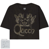 Queen Lovely Logo Oversize Crop Top - Queen - Flyclothing LLC